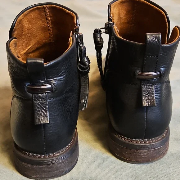 Franco Sarto Hyla Bootie in Black Leather - Picture 4 of 9